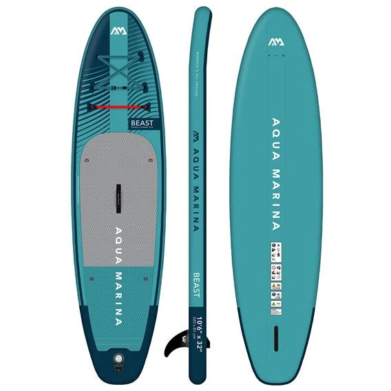 Aqua Marina Beast 10.6 SUP Komplett Set Aufblasbares Stand Up Paddle Board 2 Aqua Marina Beast 10.6 SUP Komplett Set Aufblasbares Stand Up Paddle Board – Bild 2