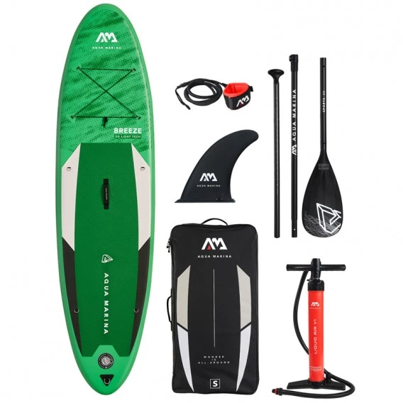 Aqua Marina Breeze Aufblasbares Stand Up Paddle Board SUP Komplett Set 1 Aqua Marina Breeze Aufblasbares Stand Up Paddle Board SUP Komplett Set