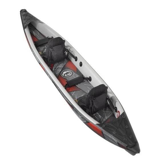 ExtaSea DS Double 473 Hochdruck Kajak Full Drop-Stitch 2er Luftkajak Set Red-grey 3 ExtaSea DS Double 473 Hochdruck Kajak Full Drop-Stitch 2er Luftkajak Set Red-grey – Bild 3