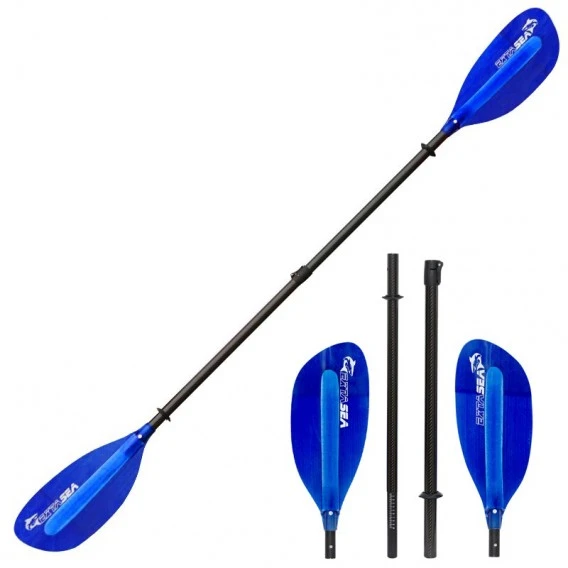 ExtaSea Pro-XL Carbon Vario Doppelpaddel | 220-240cm | 4-teilig | Dark Blue 1 ExtaSea Pro-XL Carbon Vario Doppelpaddel | 220-240cm | 4-teilig | Dark Blue