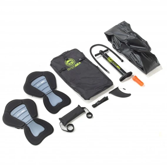 ExtaSea Race 385 2er Kajak Aufblasbar Drop-Stitch Schlauchboot Kajak Lime 2 ExtaSea Race 385 2er Kajak Aufblasbar Drop-Stitch Schlauchboot Kajak Lime – Bild 2