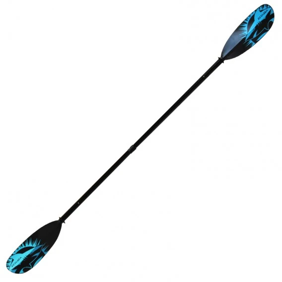 ExtaSea Tour Vario Fiberglas Doppelpaddel | 220-240cm | 2-teilig | Schwarz-türkis 2 ExtaSea Tour Vario Fiberglas Doppelpaddel | 220-240cm | 2-teilig | Schwarz-türkis – Bild 2