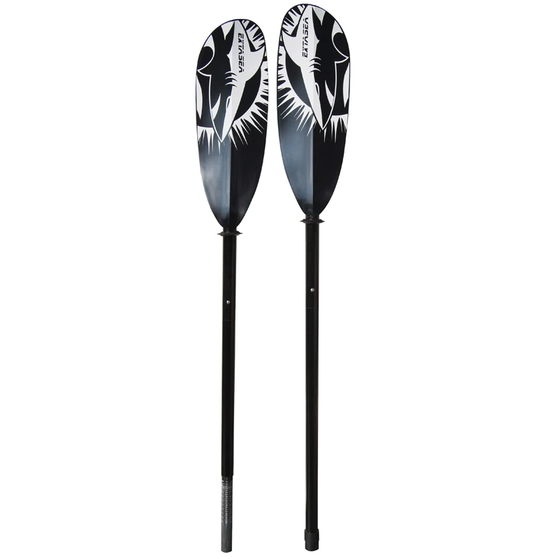 ExtaSea Tour Vario Fiberglas Doppelpaddel | 220-240cm | 2-teilig | Schwarz-weiß 3 ExtaSea Tour Vario Fiberglas Doppelpaddel | 220-240cm | 2-teilig | Schwarz-weiß – Bild 3