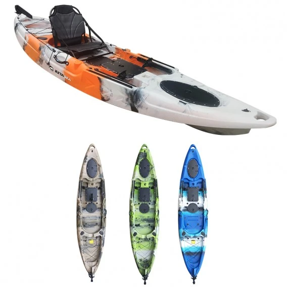 ExtaSea-Yak 350 Pro 1er Sit On Top Kajak Mit Steueranlage + Kajaksitz + Paddel 1 ExtaSea-Yak 350 Pro 1er Sit On Top Kajak Mit Steueranlage + Kajaksitz + Paddel