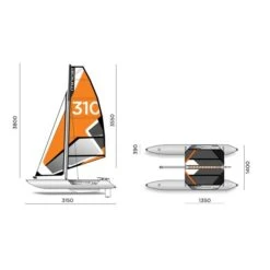 MiniCat 310 Sport Katamaran Aufblasbares Segelboot -Bestes Boots Geschäft minicat 310 sport katamaran aufblasbares segelboot 3