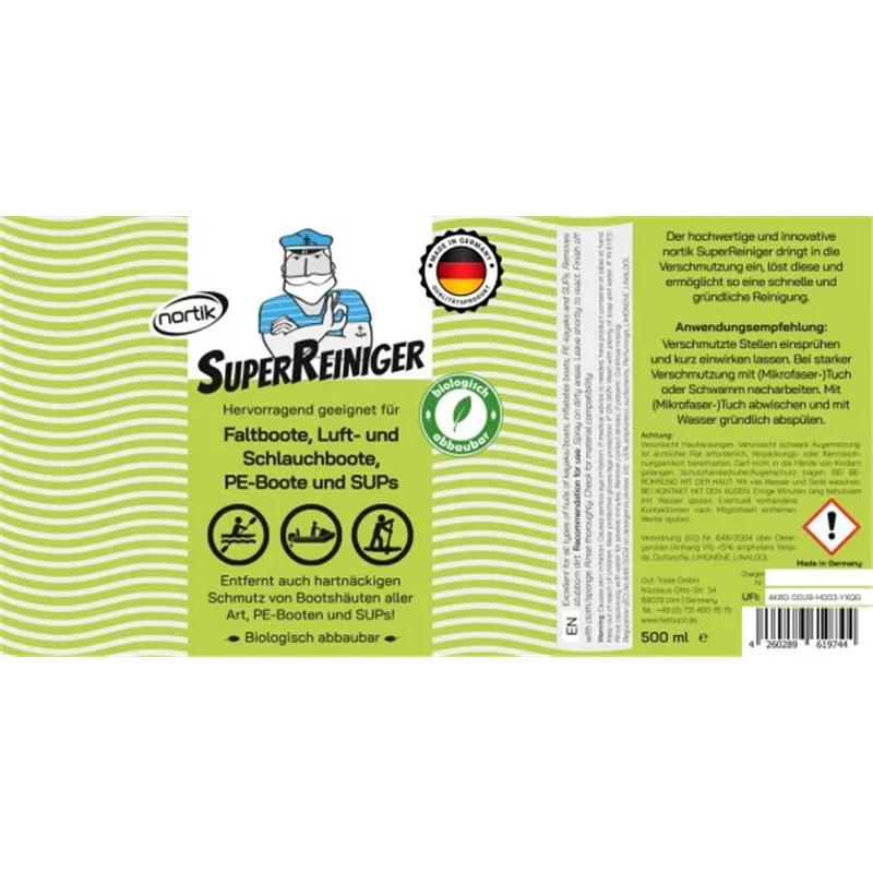 Nortik Super Reiniger Set Mit Premium-Tuch Und 500ml Bootsreiniger Bootspflege 1 Nortik Super Reiniger Set Mit Premium-Tuch Und 500ml Bootsreiniger Bootspflege